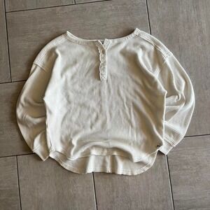 Joy Lab white long sleeve top  #loungewear #cozy